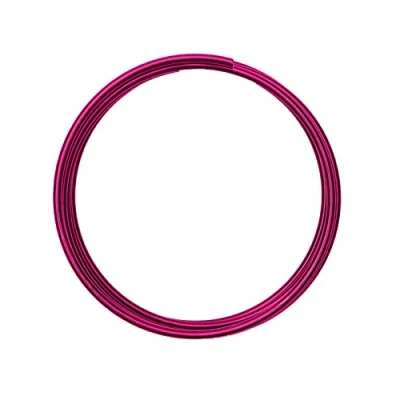 Image de Vaessen Creative fil en aluminium puissant, 4 mm x 2 m, pour bricolage, décoration, fleuristique, bijoux flexible, rose fort, 200 0,4 cm,