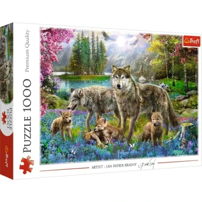 Afbeelding van Trefl Wolvenfamilie puzzel 1000 stukjes