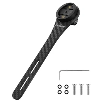 Afbeelding van Ravemen AOM03 Aero Out Front Mount Carbon Garmin GoPro ready Stuurhouder Steun