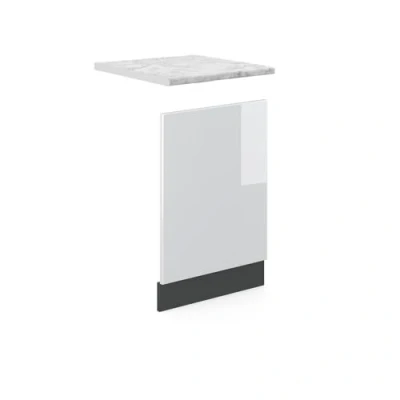 Afbeelding van Vicco Frontpaneel R Line, Wit/Antraciet, 60 cm , WB Marmer