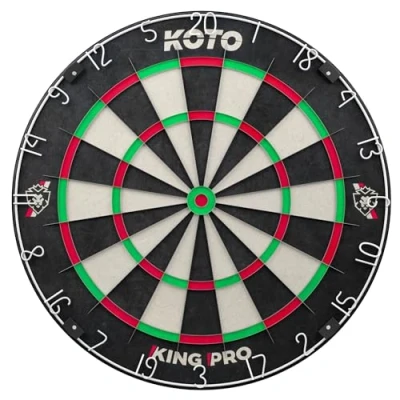 Afbeelding van KOTO Pro Edition Dartbord, Sisal Kork Dartboard, Toernooi Dartbord met Braziliaans sisal, Incl. Montagesysteem, Dartspel Beginners &amp; Ervaren spelers