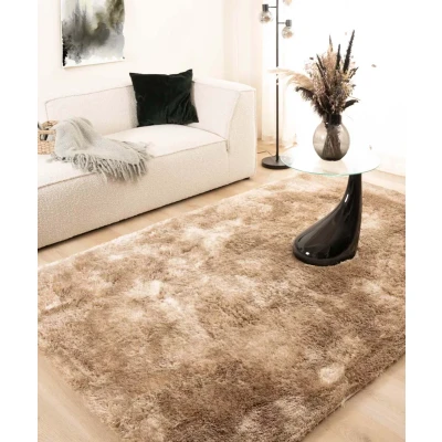 Afbeelding van Shaggy Tapijt/Vloerkleed Spark Beige 300x400 Cm