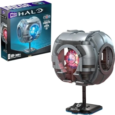 Afbeelding van Mega Halo Model replica bouwspeelgoed, 343 schuldige vonk met 609 delen, lichten en geluiden, bouw displayspel voor verzamelaars, cadeau ideeën volwassenen