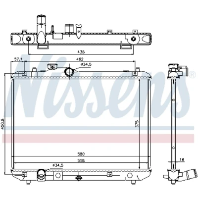 Afbeelding van Nissens Radiateur 69400