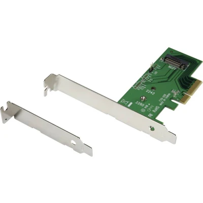 Afbeelding van Renkforce RF 2384500 1 poort M.2 controller PCIe x4 Geschikt voor: NVMe SSD, AHCI SSD Incl. Low Profile slotplaat