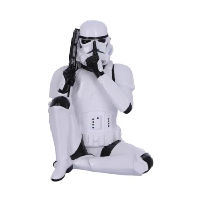 Image de Figurine Figure d&#039;art Star Wars Stormtrooper Speak No Evil 10 cm Blanc et Noir