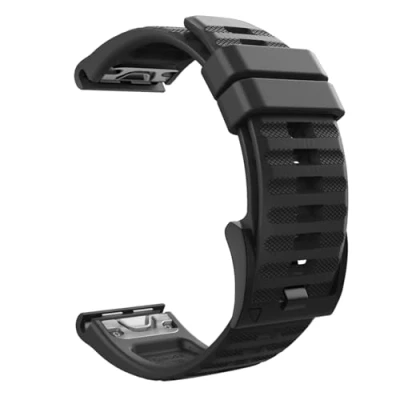 Afbeelding van MoKo Armband compatibel met Garmin Fenix 7/6/6 Pro/5/5 Plus/Epix Gen 2/Forerunner 955/945/935/Instinct/Instinct 2/Quatix 7, 22 mm Quick Fit reservearmband van siliconen, zwart