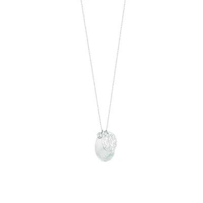 Afbeelding van Elli Ornament Ketting, Dames, Maat: 70, Weiß