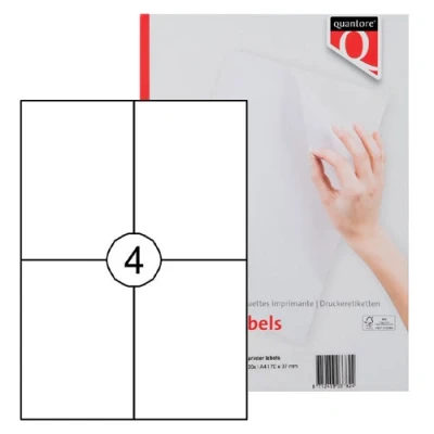 Afbeelding van Etiket Quantore 105x148mm 400stuks
