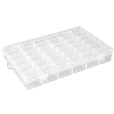 Afbeelding van Ideen mit Herz opbergdoos voor kleine onderdelen, sorteerbox 36 vakken 4,3 x 2,7 cm totale afmetingen: 27,2 17,5 4,5