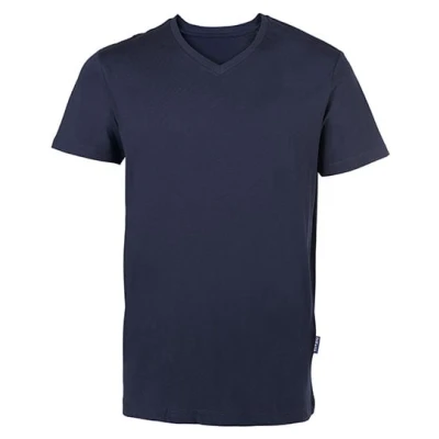 Afbeelding van Herenshirt &#039;Luxury V Neck Tee&#039; met korte mouwen Navy S
