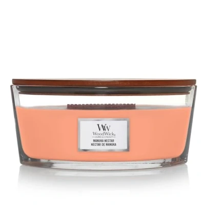 Afbeelding van WoodWick Geurkaars Ellipse Manuka Nectar 454 gr