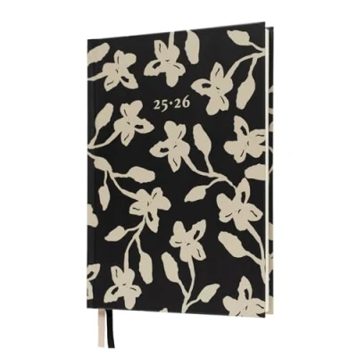 Afbeelding van Kokonote weekplanner 2025 2026 bloemen Schoolagenda 2024 2025, middelbare school of student,