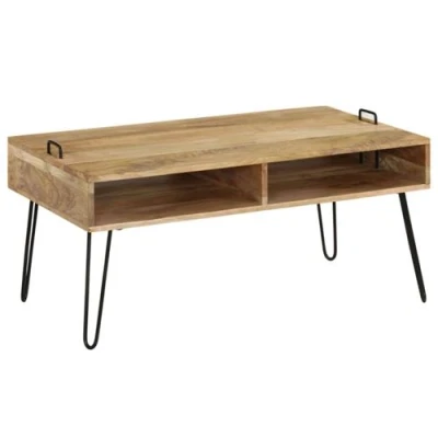 Afbeelding van Salontafel 100x60x45 cm massief mangohout