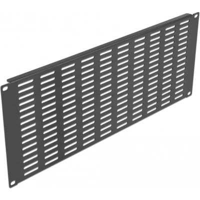 Afbeelding van 19 ″ netwerkkast paneel met ventilatieslots horizontaal 4u zwart