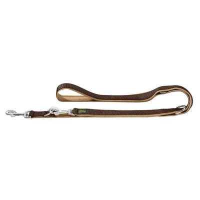 Afbeelding van Hunter Trainingslijn Neopren Nylon Bruin&amp;Caramel Hondenriem 200x2.5 cm