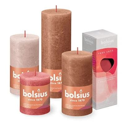 Afbeelding van Bolsius Rustieke Kaarsen Geur Set True Love