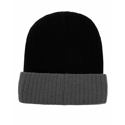 Afbeelding van Korntex Two Tone Beanie KX116 BLACK/GREY
