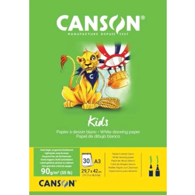 Afbeelding van TEKENBLOK CANSON KIDS A3 90GR 30VEL