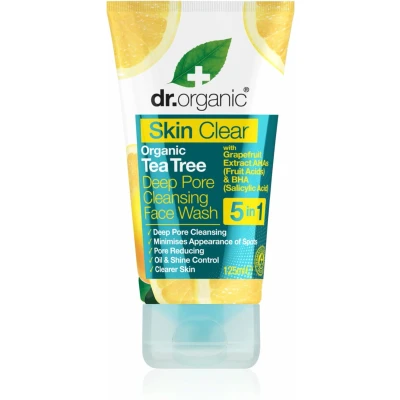 Afbeelding van Dr. Organic Skin Clear Tea Tree Face Wash 125ml