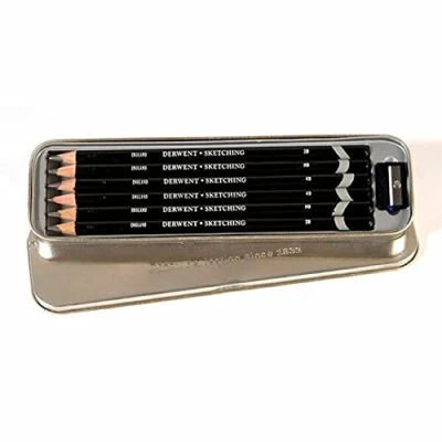 Afbeelding van Sketching 6 Tin (degrees include 2 x HB, 2B, 4B and sharpener)