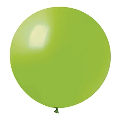 Afbeelding van Enveloppen 10 stuks premium natuurlijke latex ballonnen G40 (Ø 100 cm / 40 inch), lichtgroen