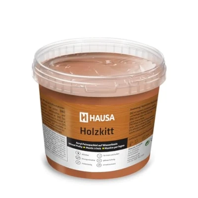 Afbeelding van HAUSA Walnoothoutafdichtmiddel 1 kg reparatie van houtschade klaar voor gebruik uitstekende vulkracht sneldrogend