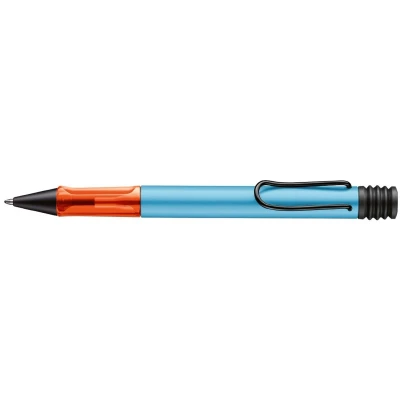 Afbeelding van Lamy AL star Denim Balpen met transparante en ergonomische handgreep lichte aluminium behuizing M 16 vulling middelgrote punt grote inhoud in zwart