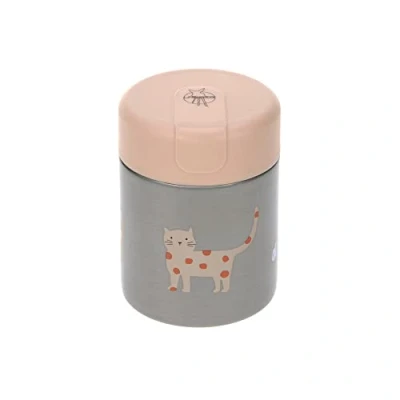 Image de LÄSSIG Baby Enfants Boîte isotherme bouillie goûter anti fuite acier inoxydable 315 ml/Food Jar Little Mateys spicy orange