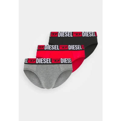 Afbeelding van Diesel 3 PACK Slip, Heren, Maat: XXL, Red/grey/black