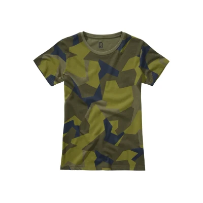 Afbeelding van Brandit Tshirt print, Dames, Maat: XXL, Swedish camo