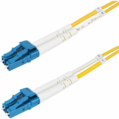 Afbeelding van StarTech.com 8m LC naar (UPC) OS2 Single Mode Duplex Glasvezel Kabel, 9/125µm, 10G, Low Insertion Loss, Fiber Patchkabel
