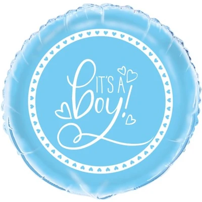 Afbeelding van Folie Ballon It&#039;s a Boy hartjes 45cm