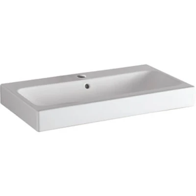 Afbeelding van Geberit iCon meubelwastafel wit KeraTect (75 x 48,5 cm) 1 kraangat,