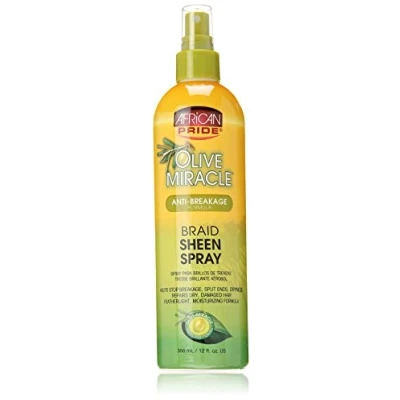 Afbeelding van African Pride Olive Miracle Braid Sheen Spray 355 ml