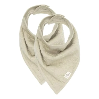 Afbeelding van Jollein Slab Bandana Soft Waves Olive Green 2 Stuks