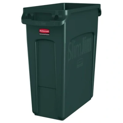 Image de Poubelle Slim Jim Tri avec conduits d&#039;aération 60 et 87 L Rubbermaid