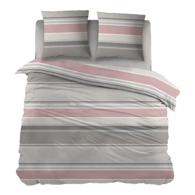 Afbeelding van Snoozing Daizy Flanel Dekbedovertrek Lits jumeaux 240x200/220 cm Roze