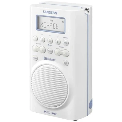 Image de Sangean H 205D BT Douche étanche Radio (Bluetooth, DAB +, FM RDS, à JIS7) blanc
