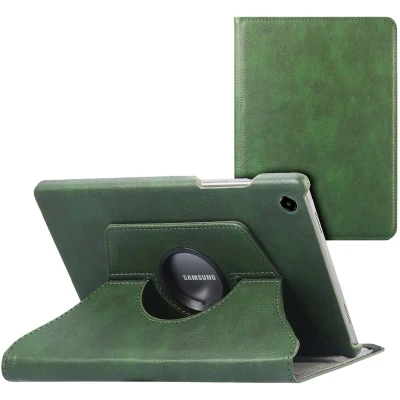 Afbeelding van iMoshion Tablet Hoes Geschikt voor Samsung Galaxy Tab A9 8.7 inch 360 Draaibare Bookcase Groen