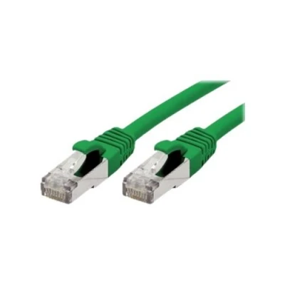 Afbeelding van Exertis Connect Patchkabel S/FTP (PiIMF), Cat 6A (EIA/TIA), groen, 5,0 m met extra slanke knikbeveiliging (S/FTP, CAT6a, 5 m), Netwerkkabel