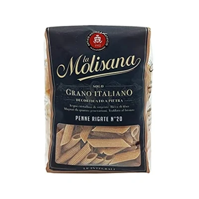 Afbeelding van La Molisana N20 Penne Régate Integrale Pasta, 500 g, 6 stuks