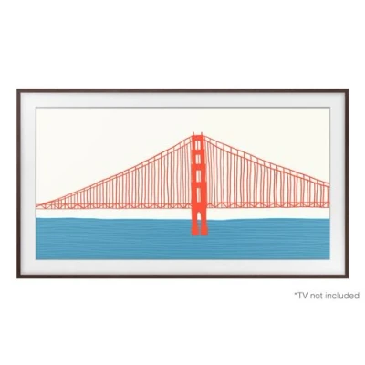 Image de Samsung Cadre Personnalisable 43&quot; Pour The Frame 2021 Noyer (vg scfa43bwbxc)