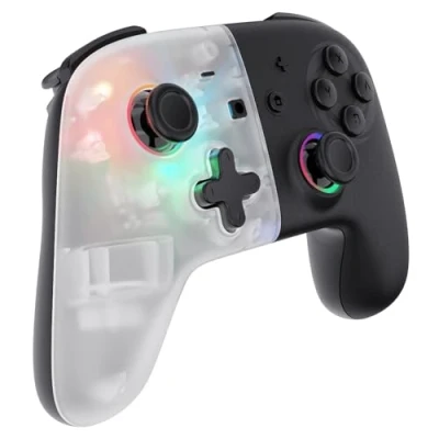 Image de Manette Bluetooth Oniverse White Star pour Nintendo Switch/PC Blanc et Noir