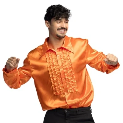 Image de Chemise Disco Orange Homme Taille : L