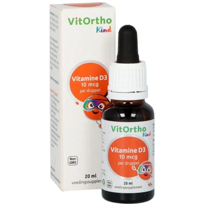 Afbeelding van VitOrtho Kind Vitamine D3 10mcg Druppels