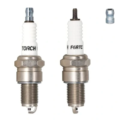 Afbeelding van TORCH 2 stuks F6RTC bougie solide terminal vervangen voor BPR6ES, 7995/WR6DC 7900/WR7DC, RN9YC RN10YC RN11YC, 3047/W20EPR U/VW20, MTD 951 10292 751 100 292 Tors ch Engine 131 039