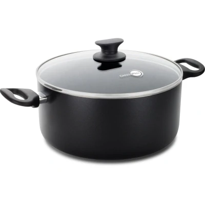Afbeelding van Greenpan Cambridge Black Kookpot Met Keramische Antikleeflaag Deksel 24cm