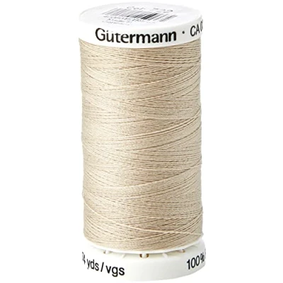 Afbeelding van Gutermann 0722 Naaigaren polyester beige bot 250 m 5,5 x 2,7 cm