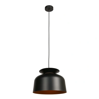 Afbeelding van Mexlite hanglamp Skandina zwart metaal 35 cm E27 fitting 3684ZW